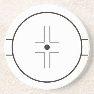 Dessous De Verre En Grès Face-off circle