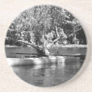 Dessous De Verre En Grès femme kayak
