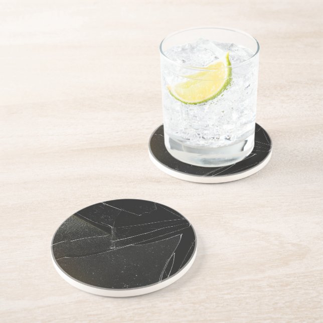 DESSOUS DE VERRE EN GRÈS FENÊTRE BRISÉE (Côté)