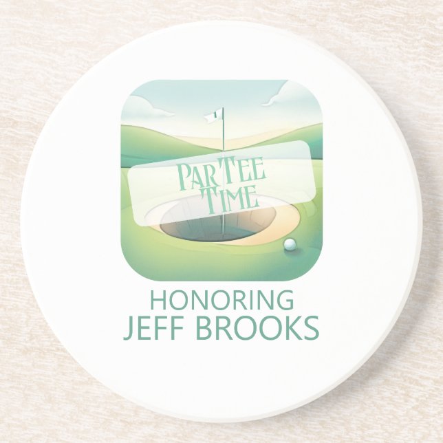 Dessous De Verre En Grès Fête à thème de golf (Devant)