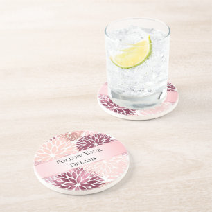 Dessous De Verre En Grès Fête des mariées florale Chic Rose