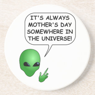 Dessous De Verre En Grès Fête des mères Aliens