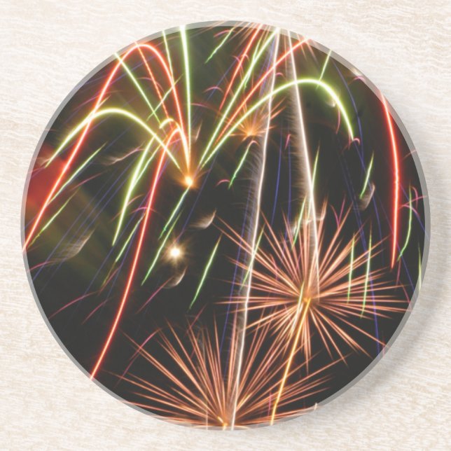 Dessous De Verre En Grès Feu d'artifice Wowee (Devant)
