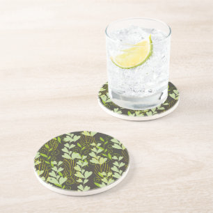 Dessous De Verre En Grès feuille
