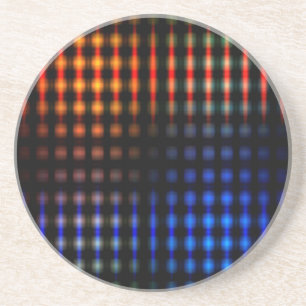 Dessous De Verre En Grès Feux brillants colorés