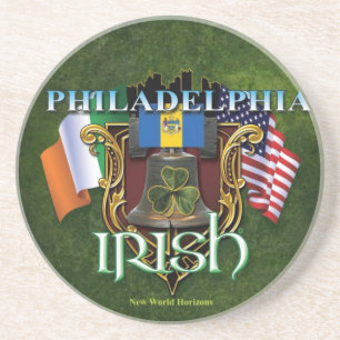 Dessous De Verre En Grès Fierté d'Irlandais de Philadelphie