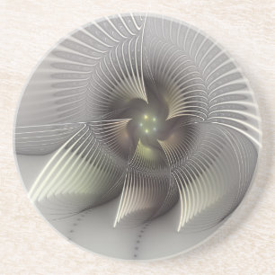 Dessous De Verre En Grès Figure frappante, Art Fractal Abstrait moderne