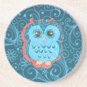 Dessous De Verre En Grès Fine mignon Cool Girl Retro Floral Mode