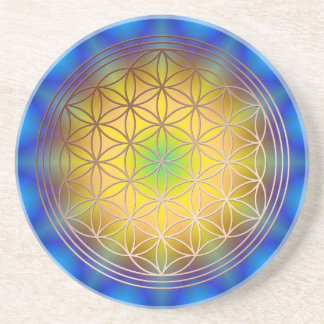 Dessous De Verre En Grès Fleur de la vie Motif 10