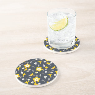 Dessous De Verre En Grès Fleur de minuit