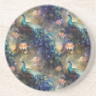 Dessous De Verre En Grès Fleur de paon