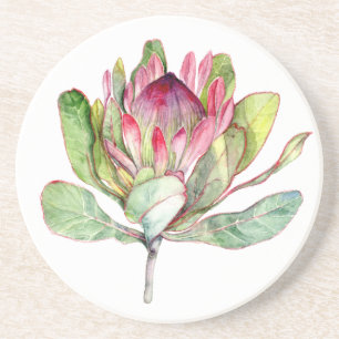 Dessous De Verre En Grès Fleur de Protea