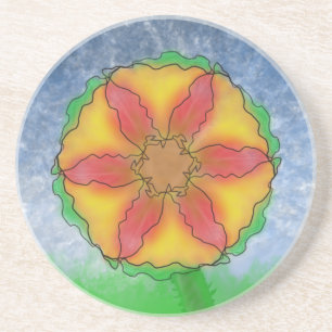 Dessous De Verre En Grès Fleur impeccable