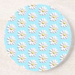 Dessous De Verre En Grès Fleur marguerite 3D