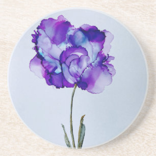 Dessous De Verre En Grès Fleur pourpre