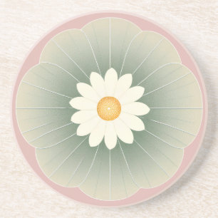 Dessous De Verre En Grès Fleur simple