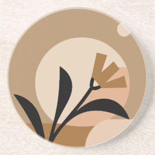 Dessous De Verre En Grès Fleur Sun Boho