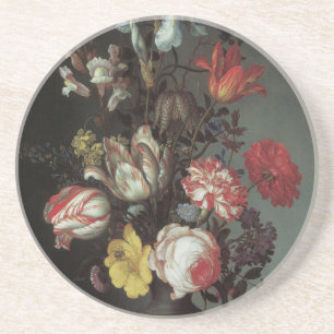 Dessous De Verre En Grès Fleurs Baroques Anciennes de Balthasar van der Ast