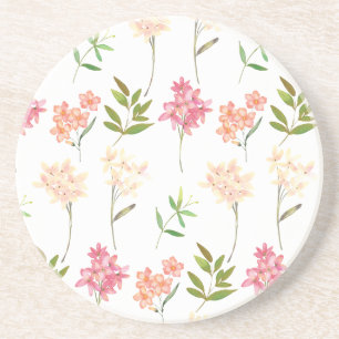 Dessous De Verre En Grès Fleurs de cottage traditionnel motif douillet