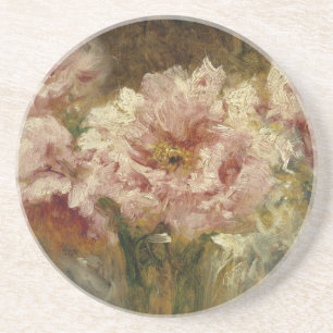 Dessous De Verre En Grès Fleurs - Félix Ziem