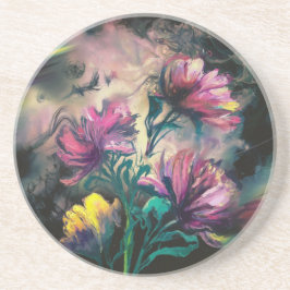 Dessous De Verre En Grès Fleurs florissantes