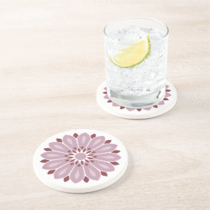 DESSOUS DE VERRE EN GRÈS FLOWER CADEAU MARI FEMME PETIT AMI