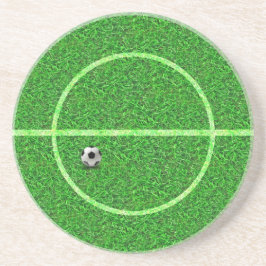 Dessous De Verre En Grès Football Field Ball