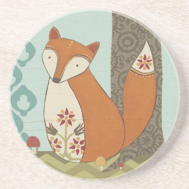 Dessous De Verre En Grès Forêt Whimsy IV (Devant)