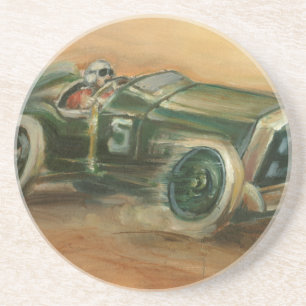 Dessous De Verre En Grès Français Grand prix Racecar par le harpiste