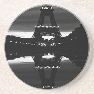 Dessous De Verre En Grès France vintage Paris tour Eiffel reflet 1970