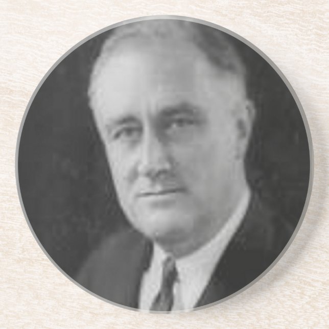 Dessous De Verre En Grès Franklin D Roosevelt (Devant)