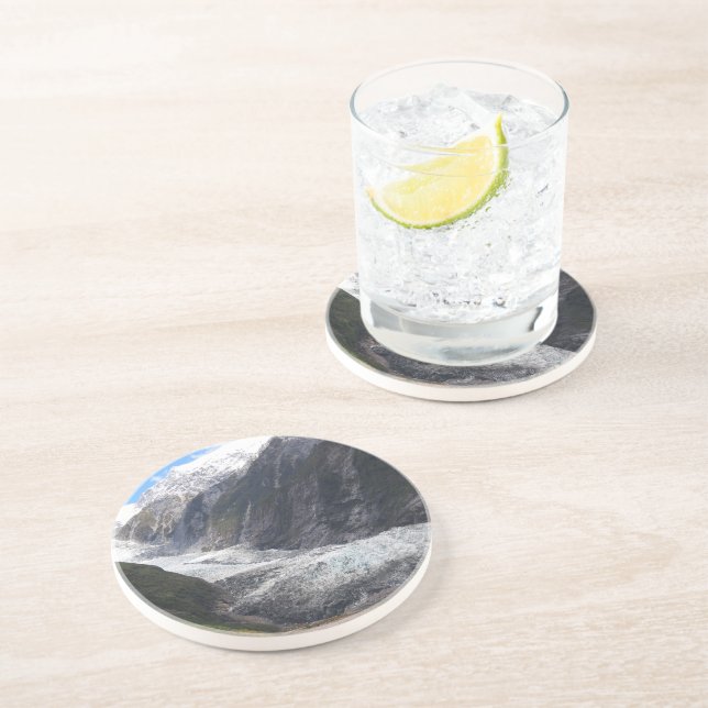 Dessous De Verre En Grès Franz Josef Glacier, Nouvelle-Zélande (Côté)