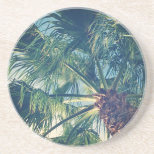 Dessous De Verre En Grès Frondes de palmier