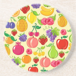 Dessous De Verre En Grès Fruit