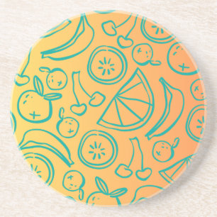 Dessous De Verre En Grès Fruits