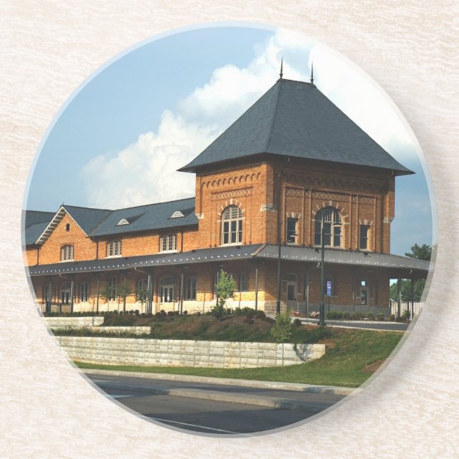 Dessous De Verre En Grès Gare de Bristol Virginia (Devant)