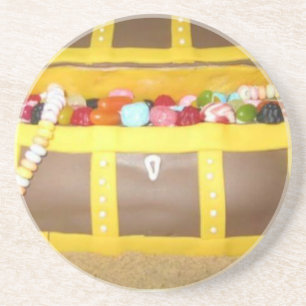 Dessous De Verre En Grès Gâteau au trésor