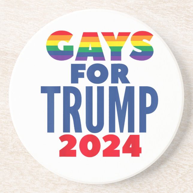 Dessous De Verre En Grès Gays Pour L'Élection De Trump En 2024 (Devant)