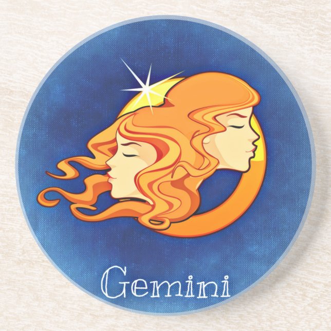 Dessous De Verre En Grès Gemini, Gemelli (Devant)