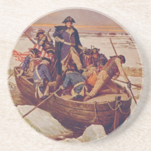 Dessous De Verre En Grès George Washington croisant le fleuve Delaware