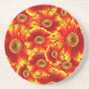 Dessous De Verre En Grès Gerbera Daisies