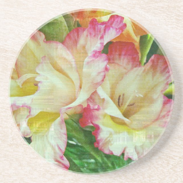 Dessous De Verre En Grès Gladiola texturé (Devant)
