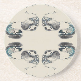 Dessous De Verre En Grès Go With the Flow - Acrylic Pouring