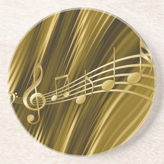Dessous De Verre En Grès Golden violin (Devant)