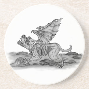 Dessous De Verre En Grès Golem Gargoyle