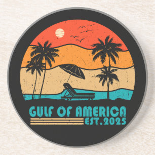 Dessous De Verre En Grès Golfe d'Amérique conception patriotique vintage-am