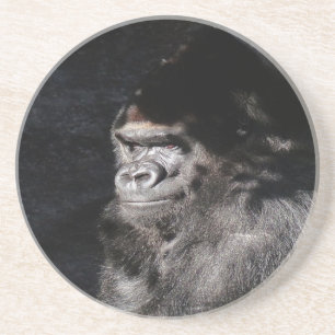 Dessous De Verre En Grès Gorilla réfléchie