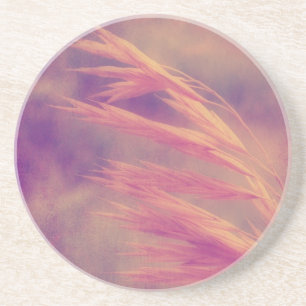 Dessous De Verre En Grès Graine d'herbe violet Art numérique de brume