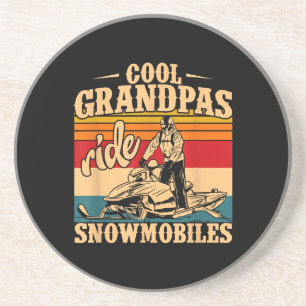 Dessous De Verre En Grès Grandpas cool randonnée Motoneige Motoneige Motone