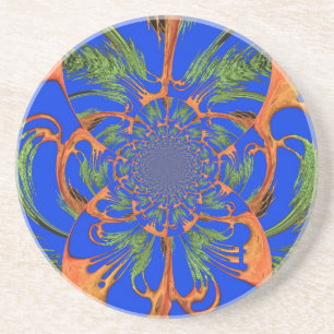 Dessous De Verre En Grès Graphique de concepteur de fusion vintage Hakuna M